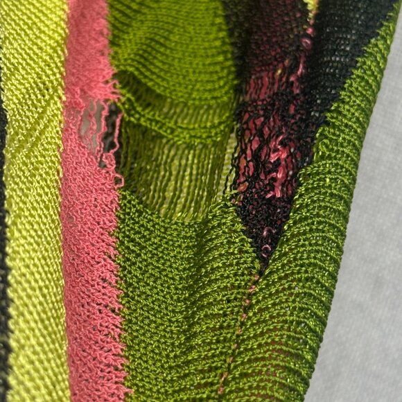 Sport Missoni Sleeveless Chevron Knit Dress Pink Multicolor Midi Size XS - Picture 9 of 16